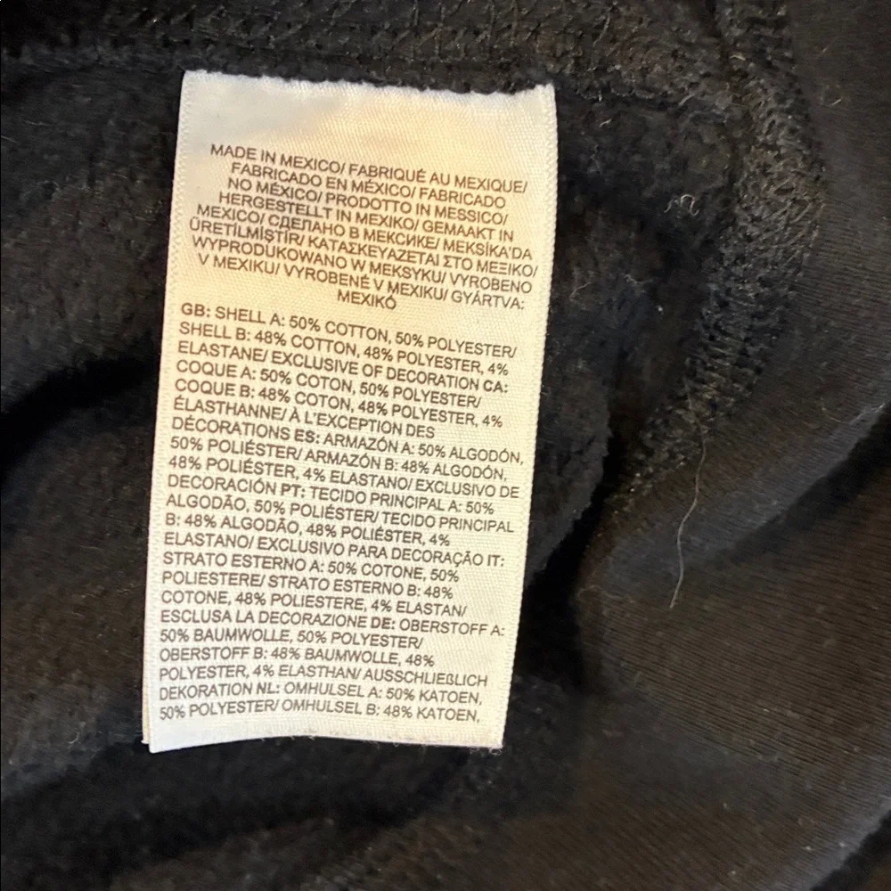 The North Face Black Full-Zip Hoodie Womens Size XL Black Sweatshirt Jacket - Picture 5 of 5